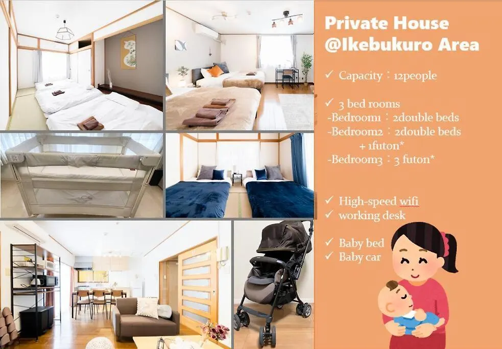 R. Ikebukuro Honcho｜Private House｜101㎡ Apartment Tokyo Japan